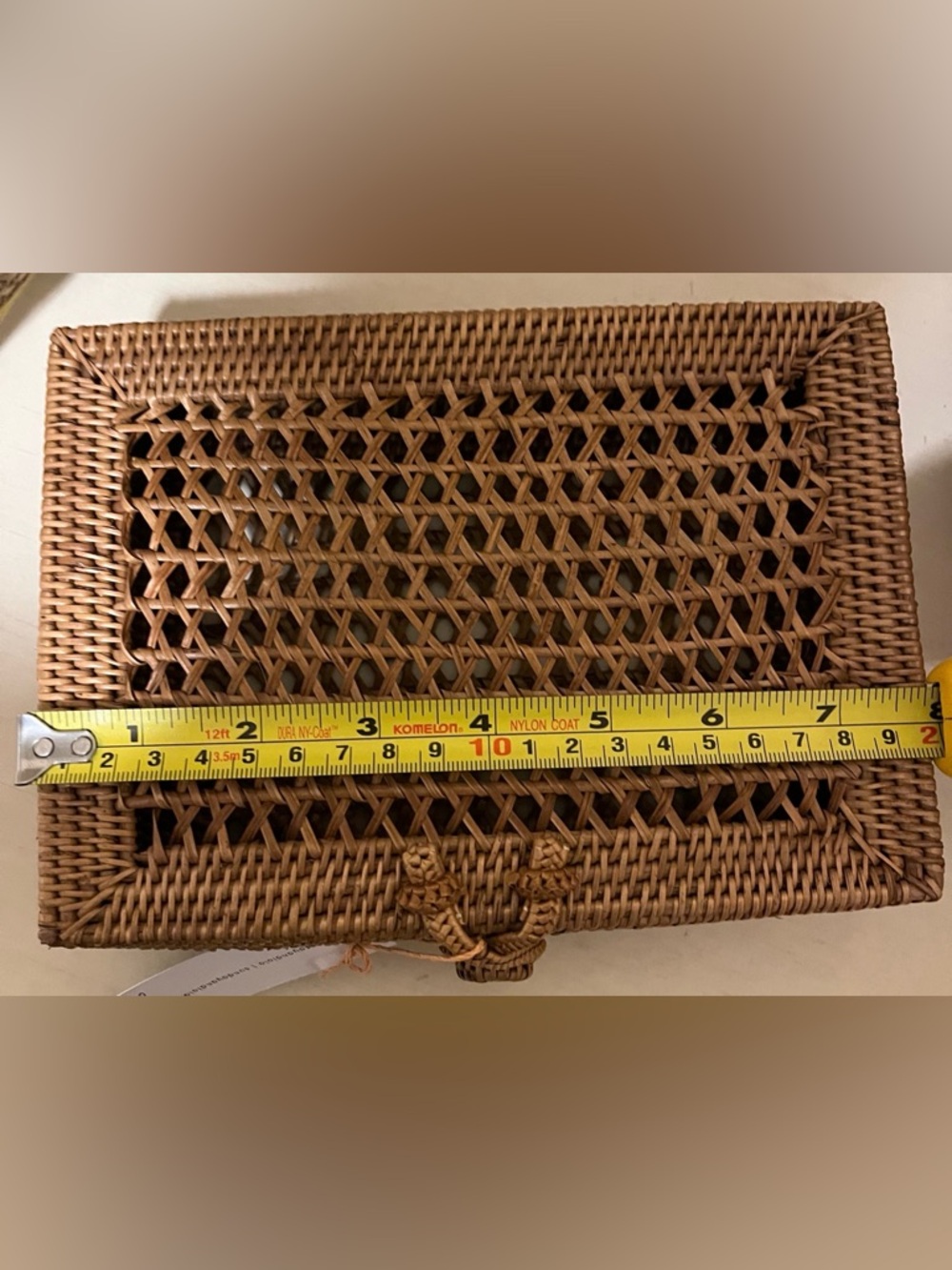 Woven Rattan Clutch - Picture 4 of 7